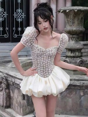 Váy tay bồng ngắn XULYN DAILY